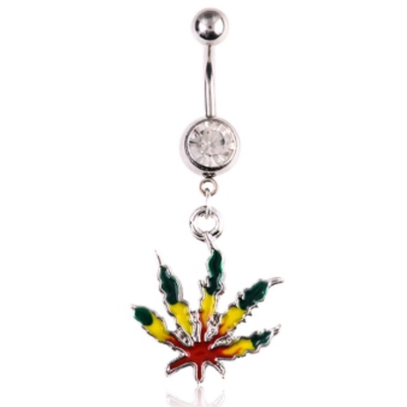 Jewelry - |1 LEFT| 🎀3/$22🎀 Mary Jane Belly Ring 💚💛❤